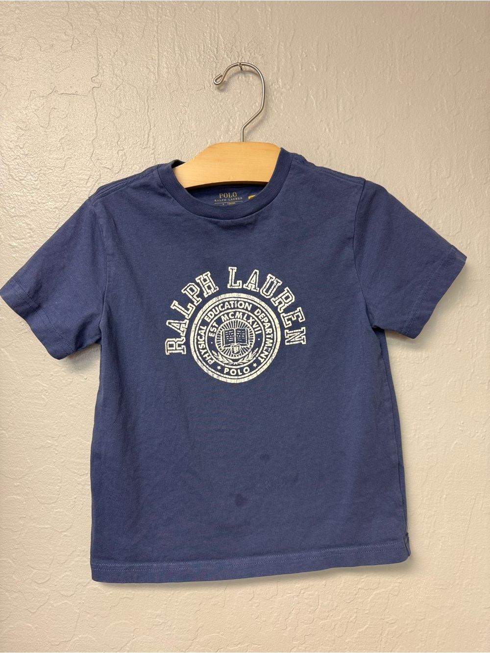 $11 ADD ON Polo Ralph Lauren Kids' Polo  Graphic TEE 6Y BLUE JANIE AND JACK GAP